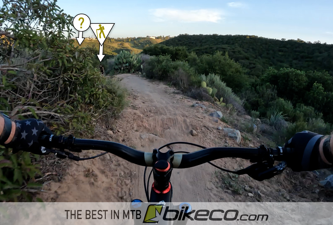 MTB Riding Tips Sighting Down Trail